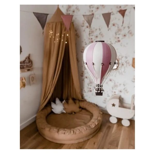 Hőlégballon - rózsaszín színben, M méret