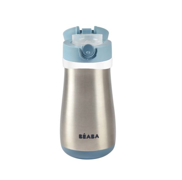 Beaba Rozsdamentes Acél Palack + Fogantyú - 350 ml - Viharkék - Image 3