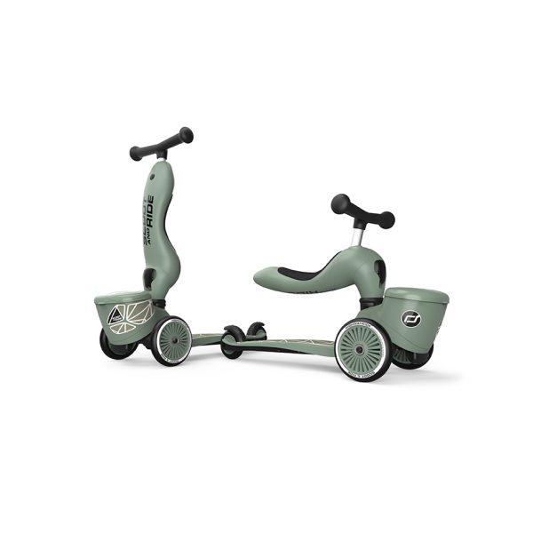 Scoot and Ride HighWayKick 1 motorroller - green lines