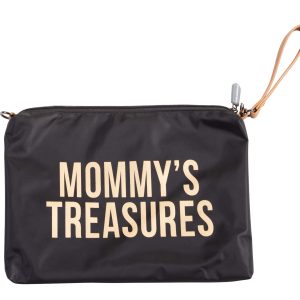 Childhome “Mommy’s Treasures” Retikül – Fekete/Arany