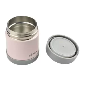 Rozsdamentes acél Tároló doboz – 300 ml – Sötét köd – Halvány rózsaszín