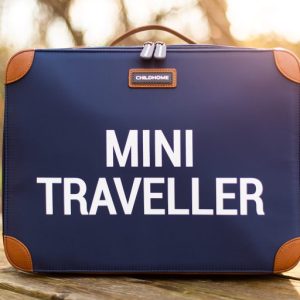 “Mini Traveller” Utazótáska – Sötétkék/Fehér