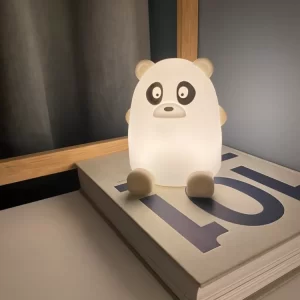 Nuuroo Szilikon Panda Lámpa – Szürke