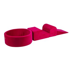 Kívánság labdamedence habszivacs elemekkel – Magenta