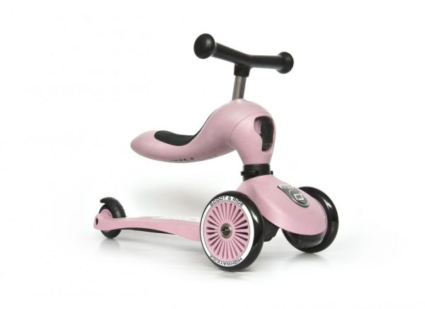 SCOOT AND RIDE - Átalakítható roller rózsaszín
