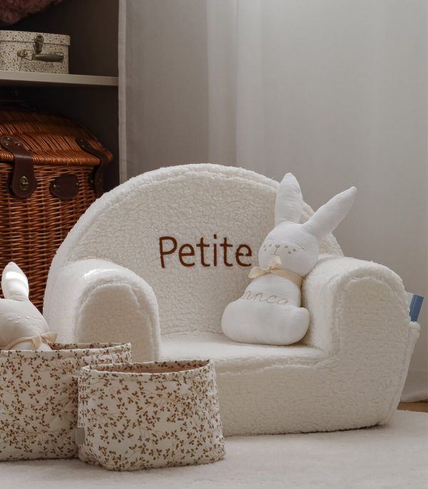 Gyerekfotel - teddy - fehér - Image 2