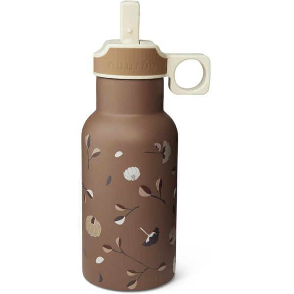 Nuuroo Juno szilikon ivópalack 350ml- Tökök és virágok
