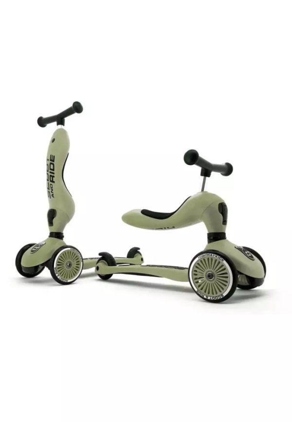 SCOOT AND RIDE - Átalakítható roller olíva - Image 2