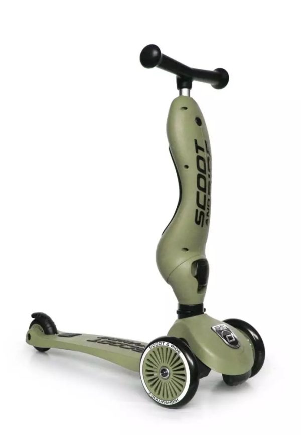 SCOOT AND RIDE - Átalakítható roller olíva - Image 3