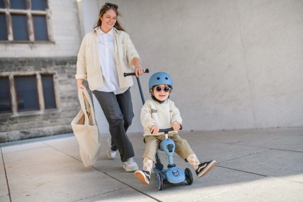SCOOT AND RIDE - Átalakítható roller szülői tolókarral - kék - AJÁNDÉKKAL - Image 7