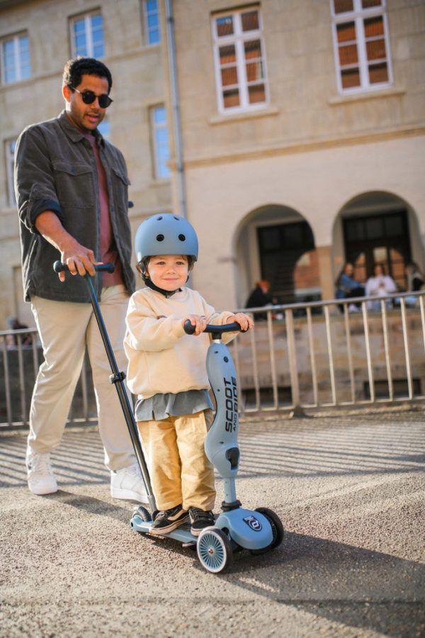 SCOOT AND RIDE - Átalakítható roller szülői tolókarral - kék - AJÁNDÉKKAL - Image 8