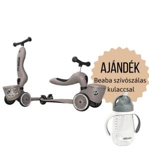 Scoot and Ride HighWayKick 1 motorroller- Brown lines – AJÁNDÉKKAL