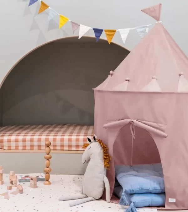 Gyermekszoba sátor - újrahasznosított anyagból - pink - Image 3