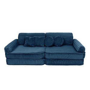 MeowBaby® Moduláris Gyerekkanapé – kék churros