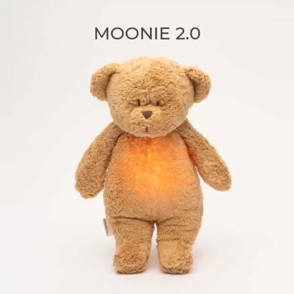 Moonie alvássegítő maci fénnyel és dallammal - kávészín - Image 2