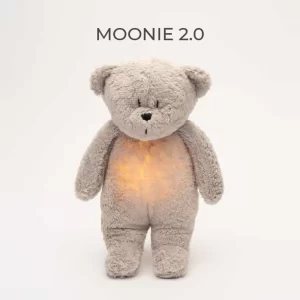 Moonie alvássegítő maci fénnyel és dallammal – szürke