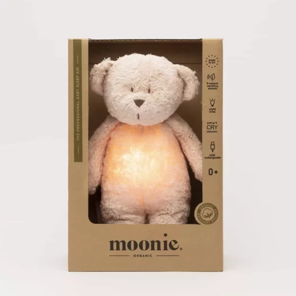 Moonie alvássegítő maci fénnyel és dallammal – rose - Image 2