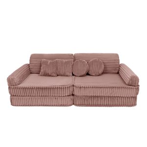 MeowBaby® Moduláris Gyerekkanapé – rózsaszín churros