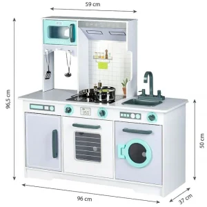 Nagy fa gyermekkonyha mosógéppel